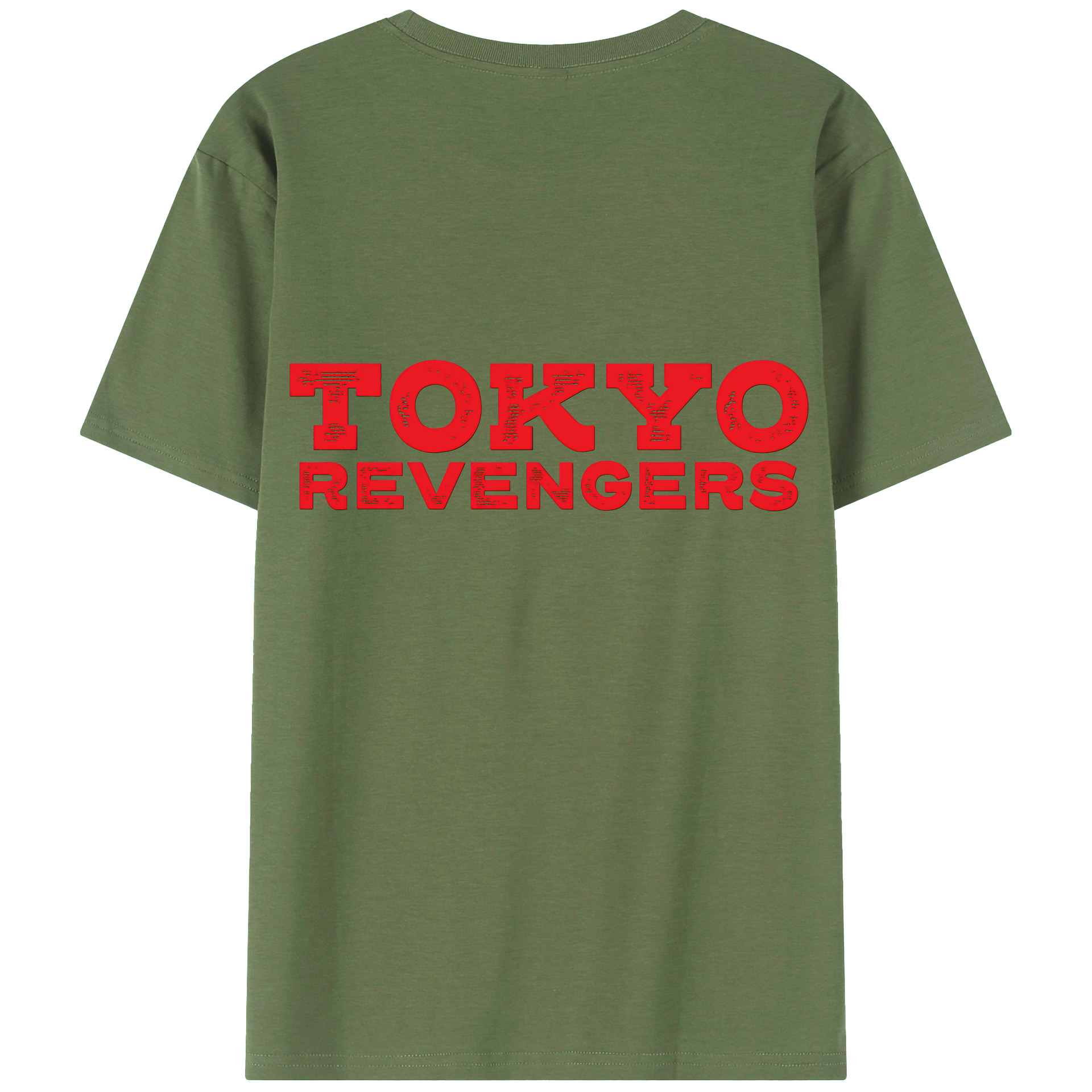 （画像用） 東京リベンジャーズ Tokyo Revengers 綿100％ メンズ半袖Tシャツ（バックプリント） 通気性